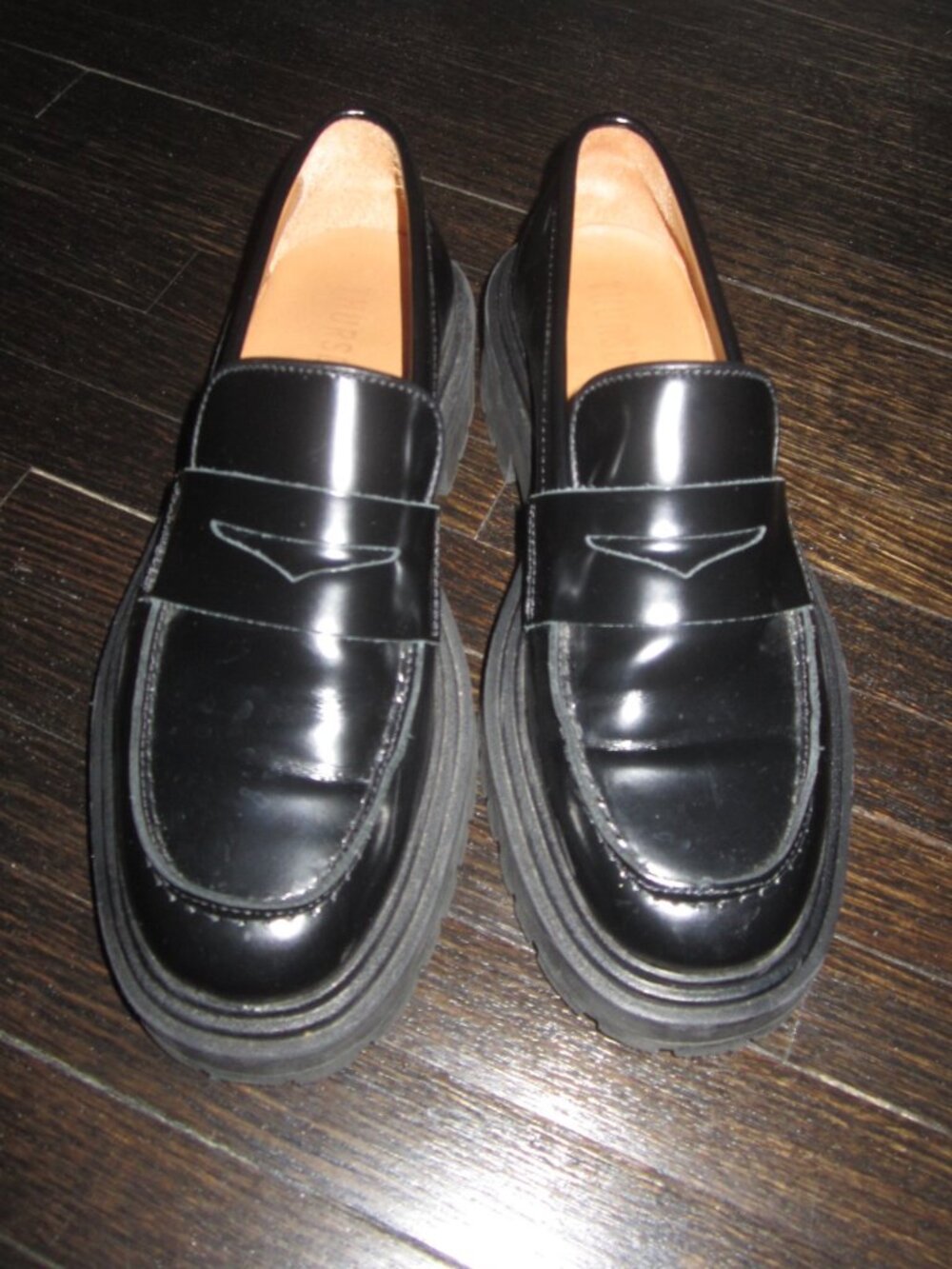 THURSDAY BOOT COMPANY Everyday Black Leather Penny Loafer Women’s 7 1/2 - Picture 3 of 11